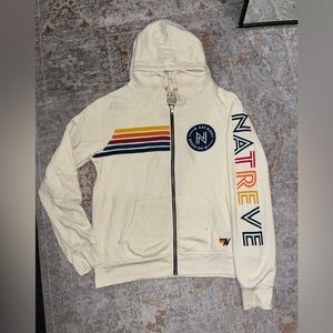 RARE AVIATOR NATION 5 STRIPE HOODIE